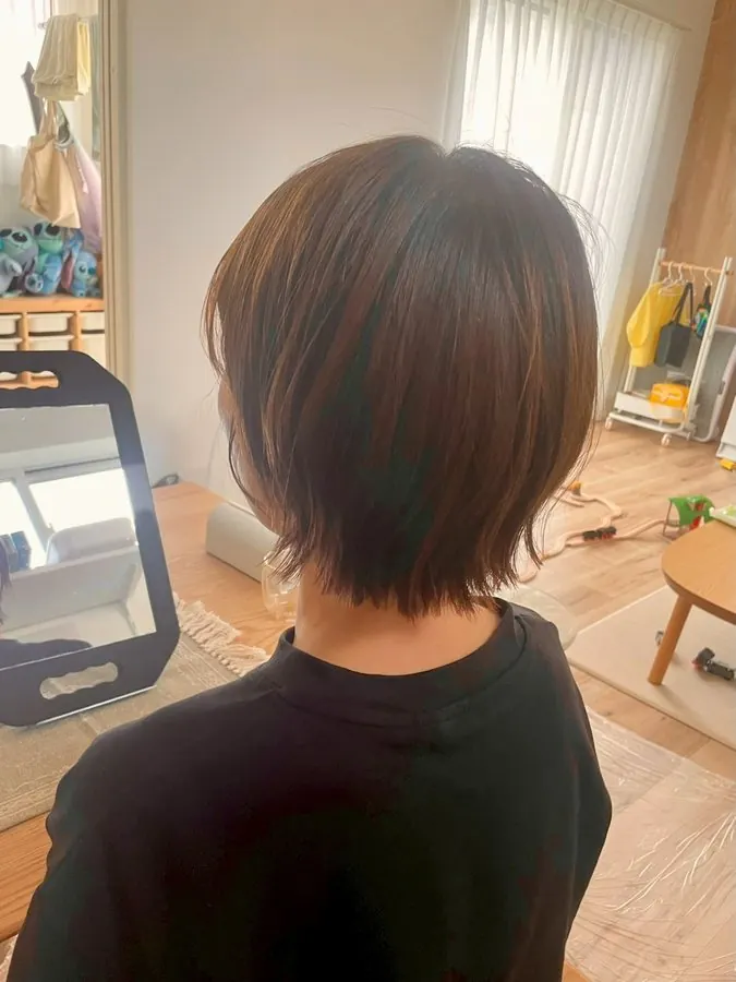 ご自宅での仕上がりの例(ショート)